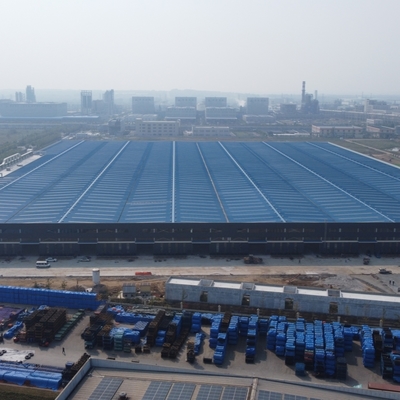 Almacén prefabricado con estructura de acero Q235B Q355B ASTM A36