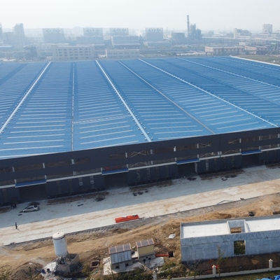 Almacén de estructuras prefabricadas de acero con gran envergadura Q235B Q355B
