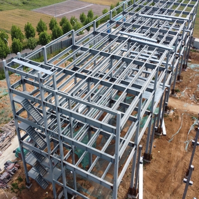 Edificio de oficinas con estructura de acero de doble planta y paneles sándwich de PU