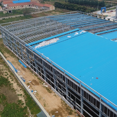 Edificio de taller de acero prefabricado con estructura de portal galvanizada