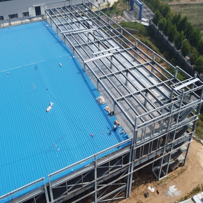 Edificio de almacén prefabricado de acero personalizado Sección H Q355