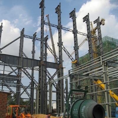 Edificios industriales pesados de acero prefabricados con columnas de sección H