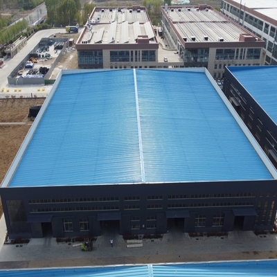 Estructura prefabricada de acero Taller de almacén Gran envergadura personalizable