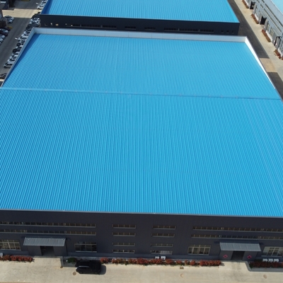 Estructura prefabricada de acero Taller de almacén Gran envergadura personalizable