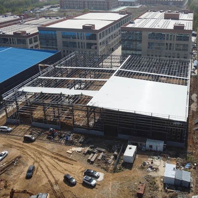 Estructura de marco de edificio industrial prefabricado de acero Q355B