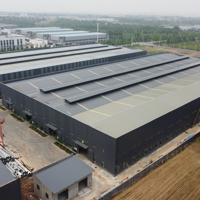 Almacén de estructura prefabricada de acero con acero Q235B Q355B ASTM A36