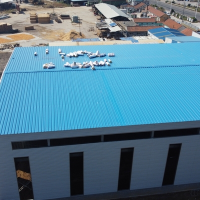 Almacén de estructura prefabricada de acero con marco de sección H Q235B Q355B
