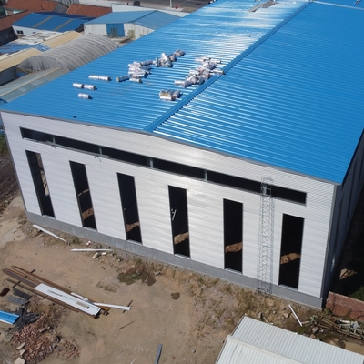 Almacén de estructura prefabricada de acero con marco de sección H Q235B Q355B