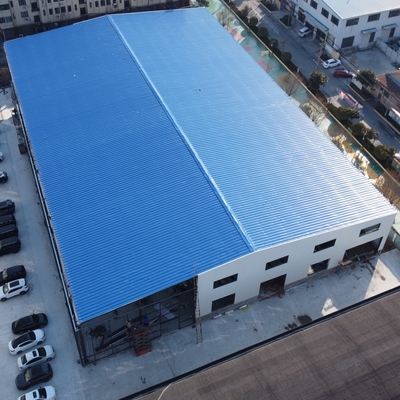 Almacén de estructura prefabricada de acero con marco de sección H Q235B Q355B