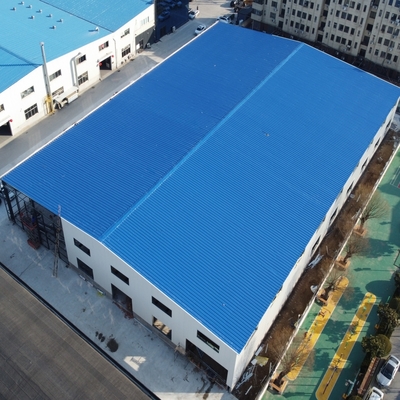 Taller de estructuras prefabricadas de acero con paneles de pared galvanizados