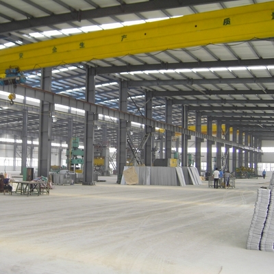 Edificio de almacén de estructura de acero galvanizado con marco de sección H