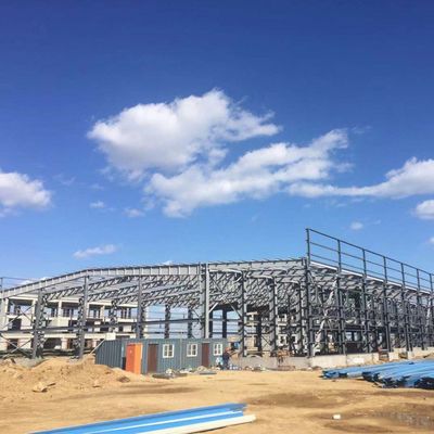 Almacén de estructura de acero resistente para almacenamiento de plantas de cemento