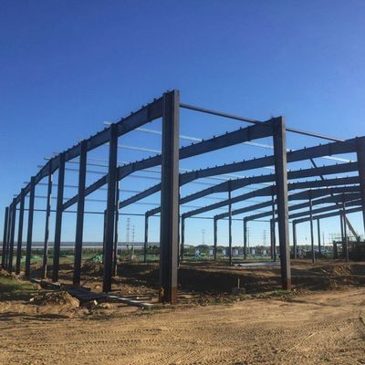 Almacén de estructura de acero resistente para almacenamiento de plantas de cemento