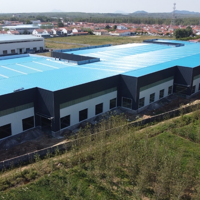 Q235B Almacén de estructura de acero con marco de metal galvanizado