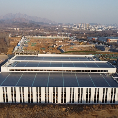 Q235B Almacén de estructura de acero con marco de metal galvanizado