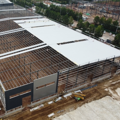 Q355B Z forma purlin 1.8 mm estructura de acero galvanizado almacén