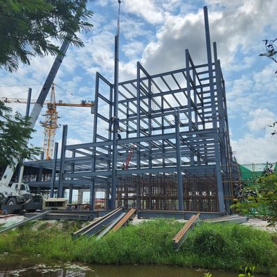 Suministro de edificios de hotel de estructura de acero prefabricados de diseño moderno, edificios de acero de múltiples pisos