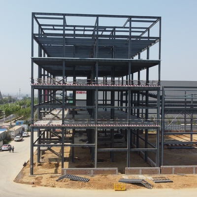 Construcción de marcos de acero prefabricados de varios pisos para almacenes