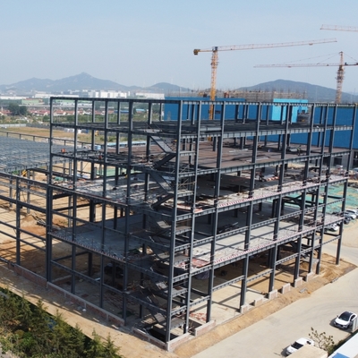 Edificios de estructura de acero de varios pisos para oficinas comerciales