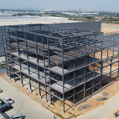 Taller de estructuras prefabricadas de acero con oficina Q235B/Q355B