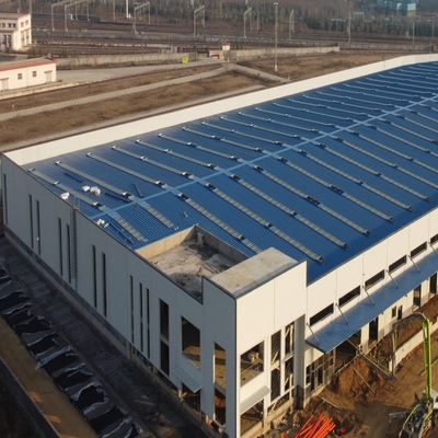 Almacén prefabricado con estructura de acero galvanizado de 1,8 mm a 3,0 mm
