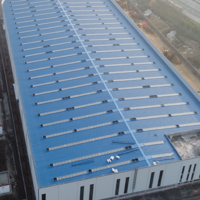 Almacén prefabricado con estructura de acero Q235B Q355B ASTM A36