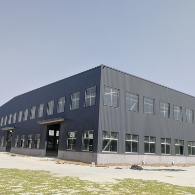 Almacén prefabricado de acero con sección H, puente grúa y aislamiento térmico
