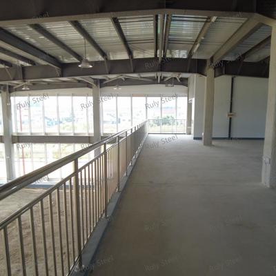 Almacén de estructura de acero multifunción con mezzanine para sala de exposición y oficina