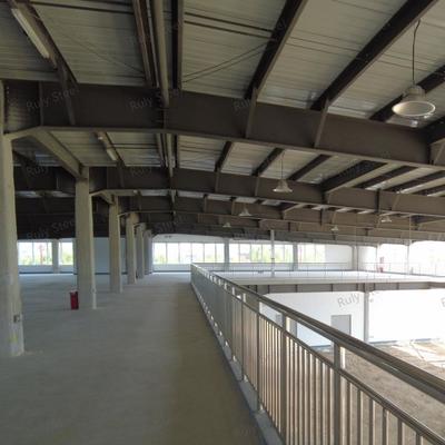 Almacén de estructura de acero multifunción con mezzanine para sala de exposición y oficina