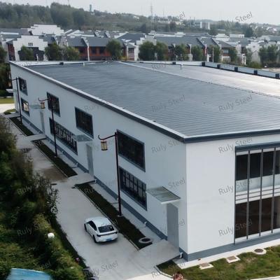 Almacén de estructura de acero multifunción con mezzanine para sala de exposición y oficina