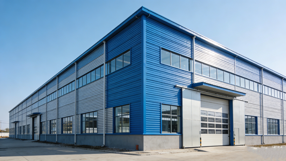 Almacén industrial prefabricado empernado moderno robusto de la estructura de acero para la fábrica