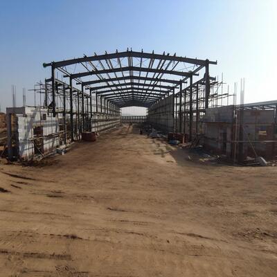 Construcciones prefabricadas de acero Casa de pollo Coop de acero Granja Estructura de acero Casa de pollo