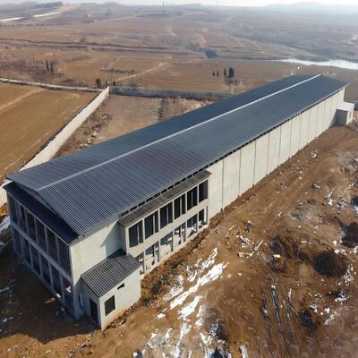 Construcciones prefabricadas de acero Casa de pollo Coop de acero Granja Estructura de acero Casa de pollo