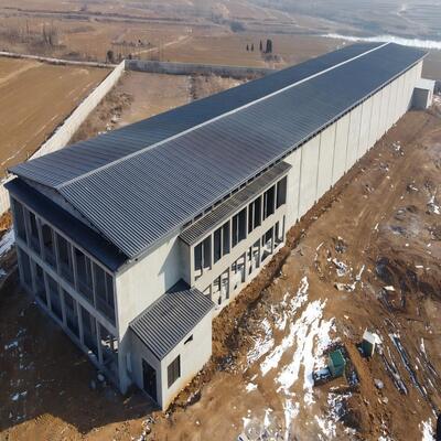 Construcciones prefabricadas de acero Casa de pollo Coop de acero Granja Estructura de acero Casa de pollo