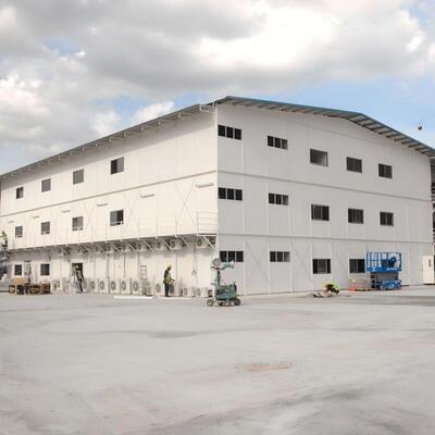 Q355B Apartamento prefabricado de acero de gran altura con estructura de acero de varios pisos