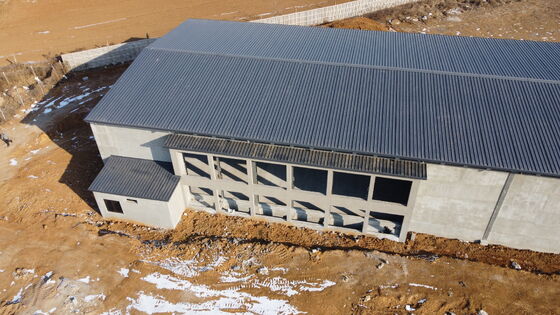 Casas de aves de corral prefabricadas con estructura moderna de acero para gallinas ponedoras