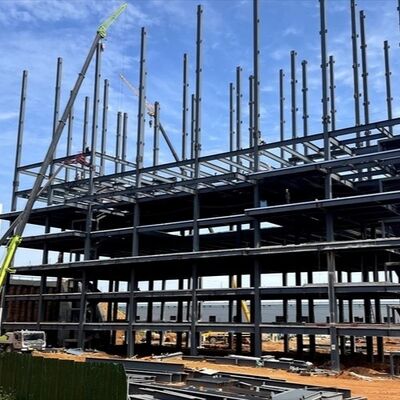 Edificio de hotel de acero prefabricado pintado para proyectos de complejo
