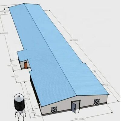 Prefabricated Insulated Steel Structure Poultry House For Layer Farm