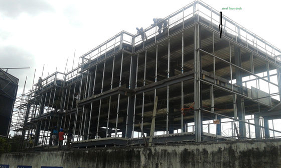 Edificios de estructura de acero de varios pisos para oficinas comerciales