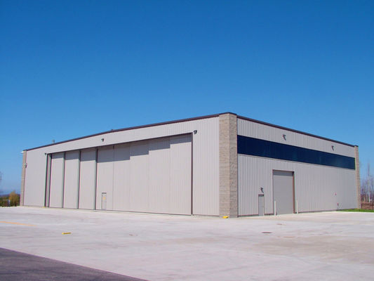 Hangar de aeronaves prefabricado de acero para mantenimiento Q235B Q355B