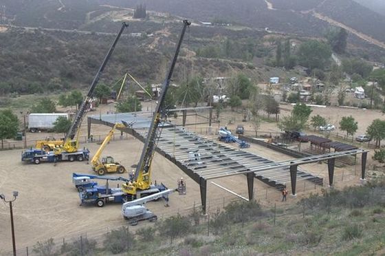 Cuadro de acero Granero de vacas Caballo de metal Estructura estable Q235B