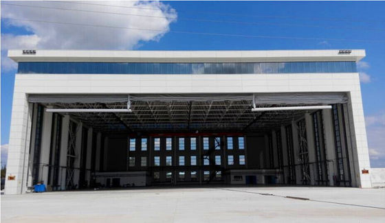 Hangar de aeronaves prefabricado de acero con diseño de espacio grande