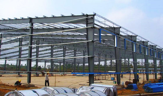 Almacén prefabricado de estructura ligera de acero de un solo vano