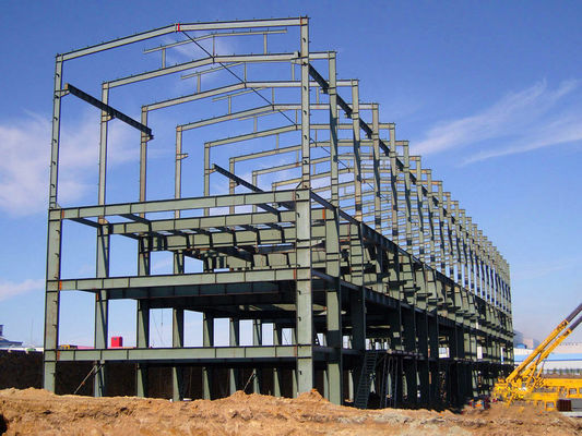 Marco de portal Prefabricado Preensamblado Taller de acero Edificio Almacenamiento Garaje Construcción de secciones laminadas en caliente