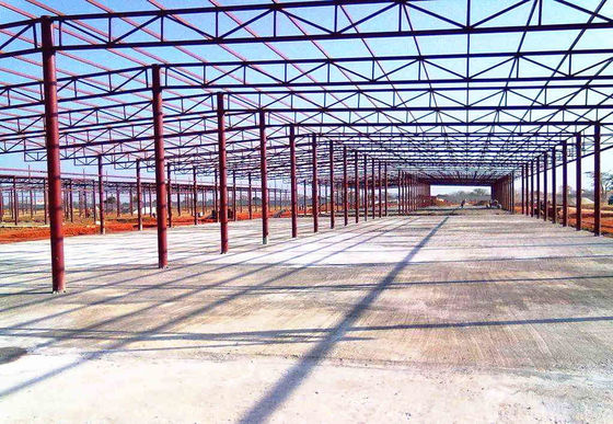 Marco de portal Prefabricado Preensamblado Taller de acero Edificio Almacenamiento Garaje Construcción de secciones laminadas en caliente