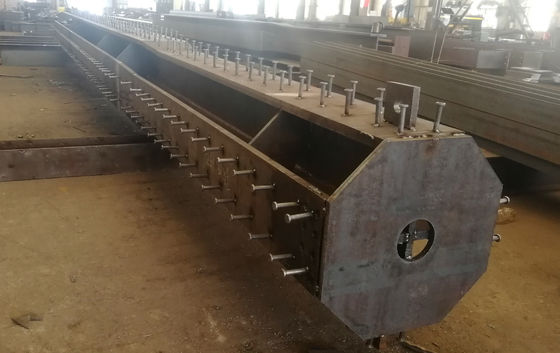 Columna transversal prefabricada de estructura de acero galvanizado en caliente
