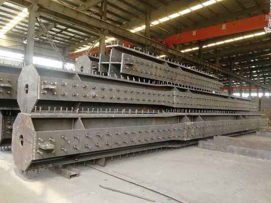 Columna transversal prefabricada de estructura de acero galvanizado en caliente