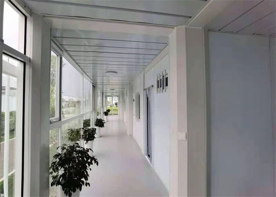 Casa contenedor prefabricada con estructura ligera galvanizada y panel de lana de vidrio