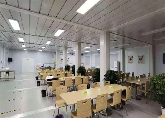 Casa de contenedores prefabricada galvanizada con paredes de paneles de lana de vidrio
