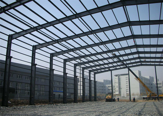 Q235B prefabricó la estructura de acero Warehouse/el diseño del Godown de la estructura de acero